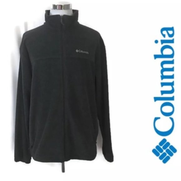 Women's Columbia black fleece zip front jacket size medium - Picture 10 of 11